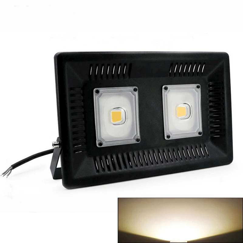 100W Waterproof LED Floodlight Lamp, 2 x 48 LED SMD 2835, Luminous Flux: > 8000LM, PF > 0.9, RA > 80