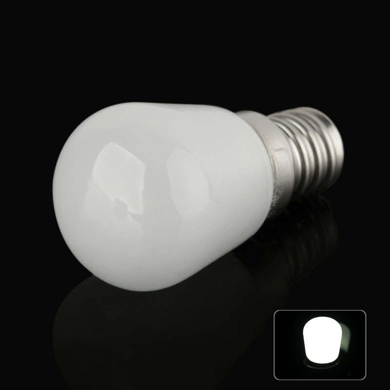E12 2W Ball Steep Light Bulb, 100LM, 2800-3200K Warm White Light, AC 100-240V