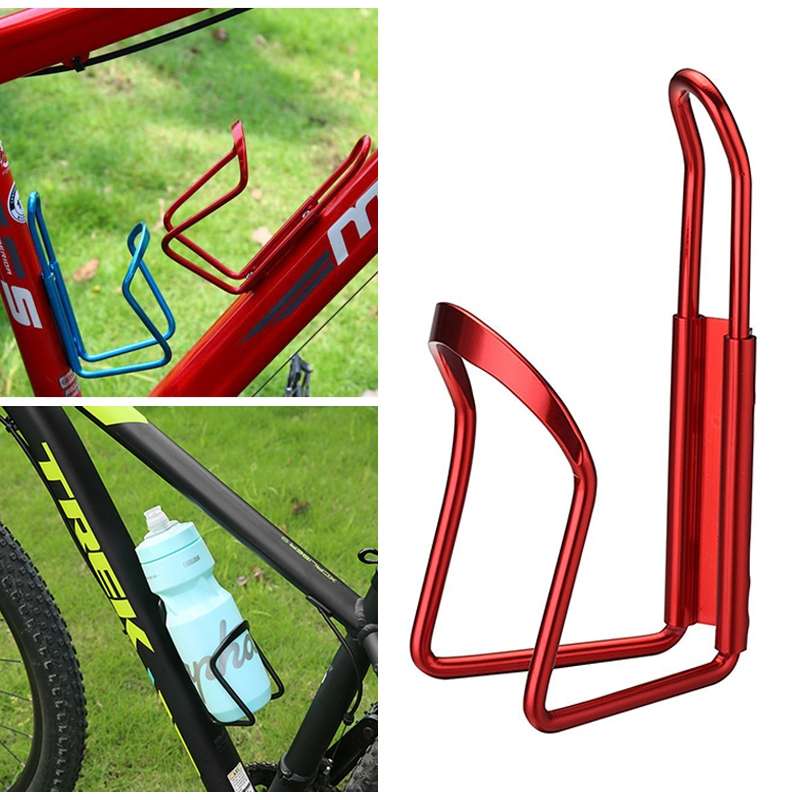Portable Drinking Cup Water Bottle Cage Holder Bottle Carrier Bracket Stand for Bike(Red)