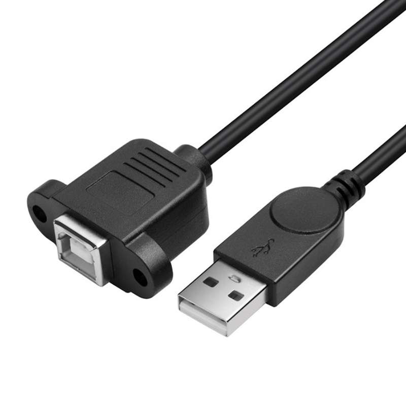 USB 2.0 Male to USB 2.0 Type-B Female Printer / Scanner Adapter Cable for HP, Dell, Epson, Length: 5