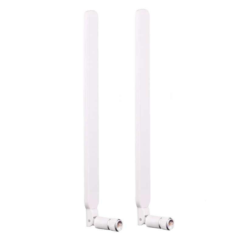 2 PCS B593 5dBi SMA Male 4G LTE Router Antenna(Black)