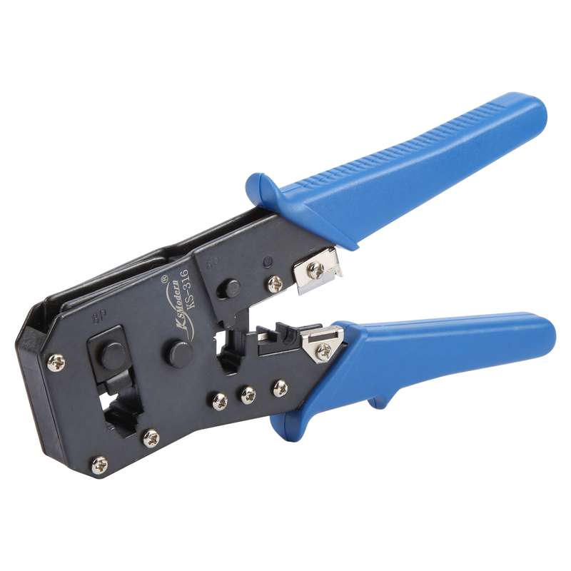 KS-316 RJ45-RJ12-RJ11 Multi-function Networkong Crimping Tool (Blue)