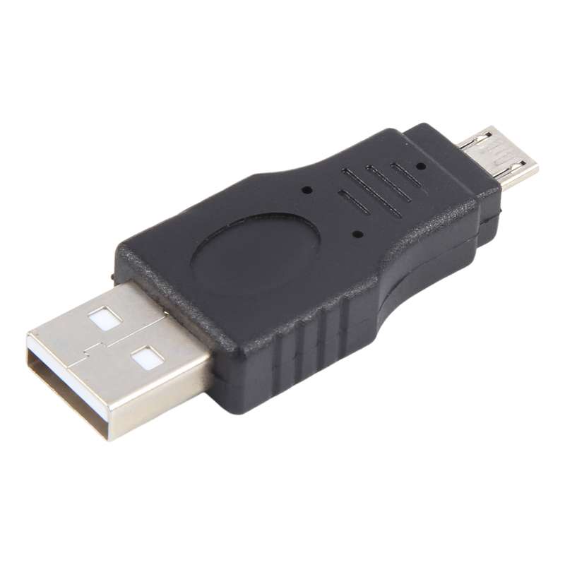 USB A Male to Micro USB 5 Pin Male Adapter(Black)