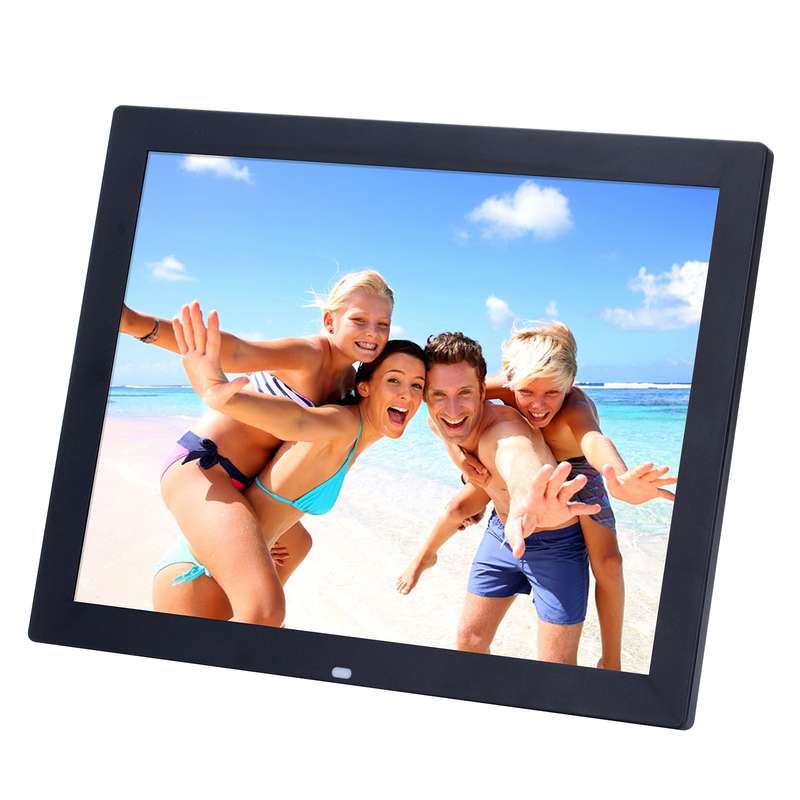 14 inch HD LED Screen Digital Photo Frame with Holder & Remote Control, Allwinner, Alarm Clock / MP3