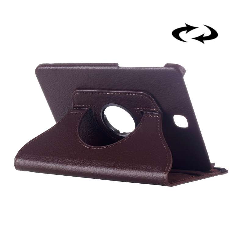 Litchi Texture 360 Degree Rotation Leather Case with multi-functional Holder for Galaxy Tab S2 8.0(W