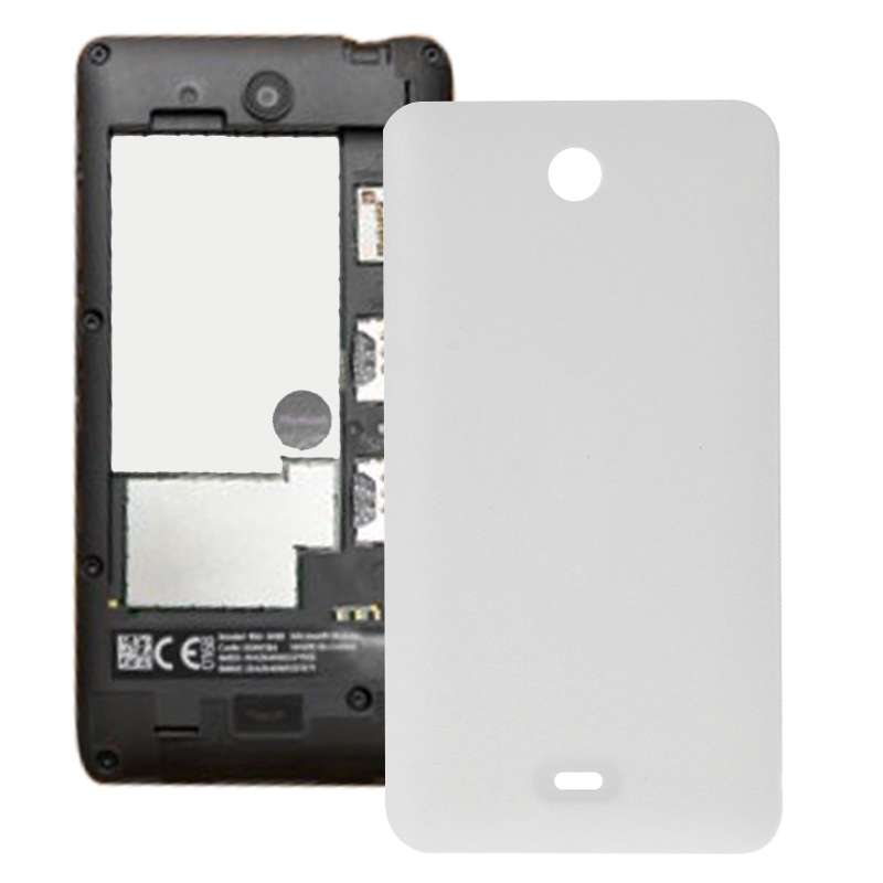 Frosted Surface Plastic Back Housing Cover for Microsoft Lumia 430(White)