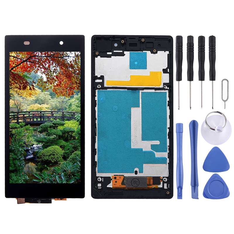 LCD Display + Touch Panel with Frame for Sony Xperia Z1 / L39h / C6902 / C6903 / C6906 / C6943(Blac