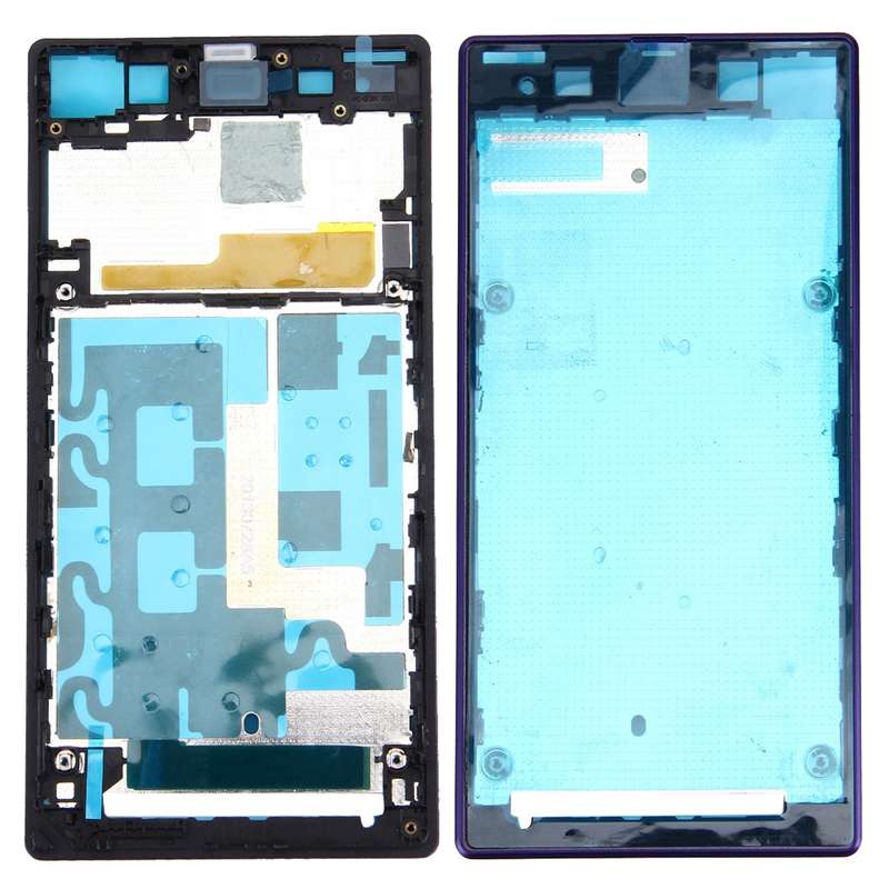 Front Housing LCD Frame Bezel Plate for Sony Xperia Z1 / C6902 / L39h / C6903 / C6906 / C6943(Purpl
