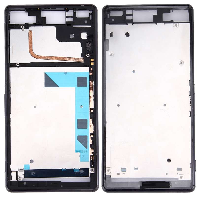 Front Housing LCD Frame Bezel Plate for Sony Xperia Z3 / L55w / D6603(Black)