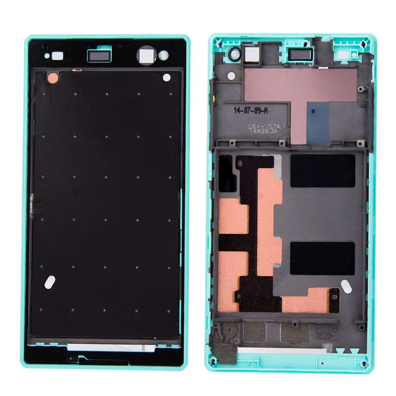 Front Housing with Adhesive for Sony Xperia C3(Green)