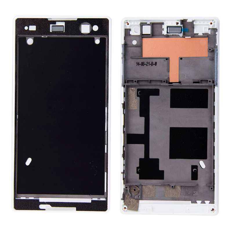 Front Housing with Adhesive for Sony Xperia C3(Black)