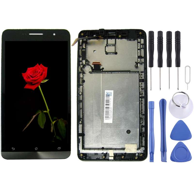 OEM LCD Screen for Asus Zenfone 6 / A600CG Digitizer Full Assembly with FrameBlack)