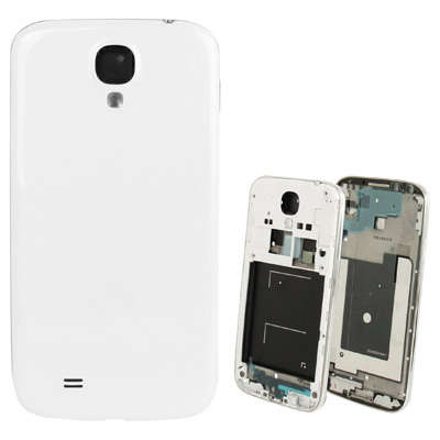 For Samsung Galaxy S IV / i9500 Original Middle Frame Bezel with Back Cover (Black)