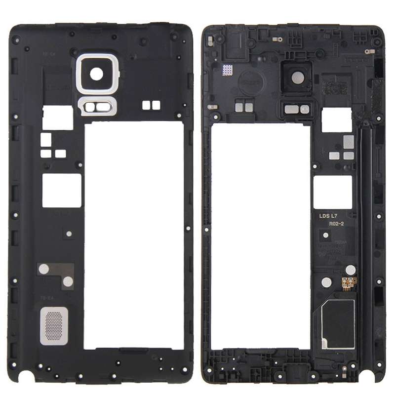 For Galaxy Note Edge / N915 Middle Frame Bezel / Rear Housing (Black)