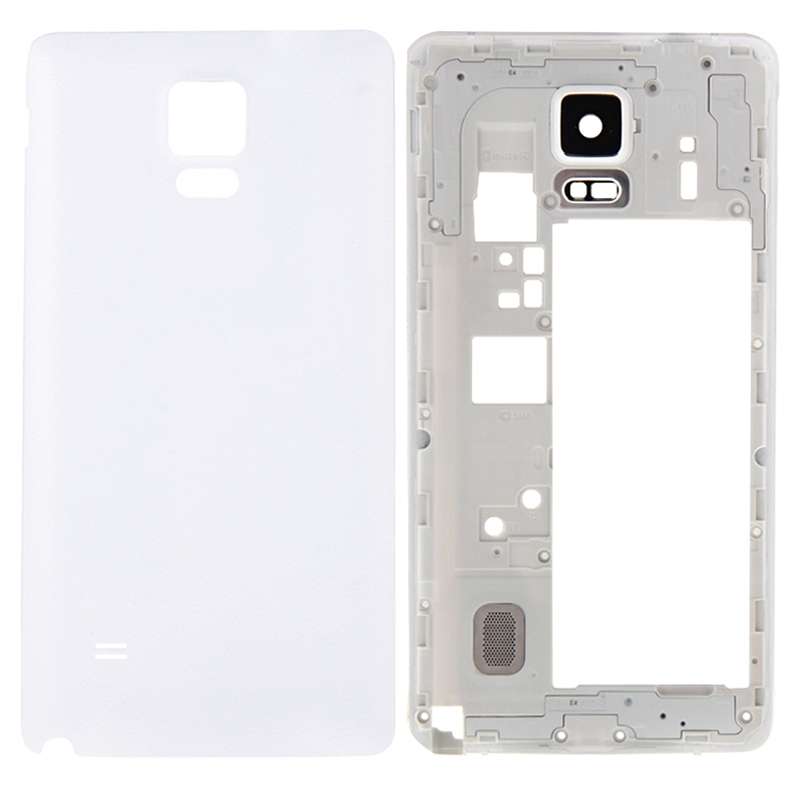 For Galaxy Note 4 / N910F Full Housing Cover (Middle Frame Bezel Back Plate Housing Camera Lens Pane