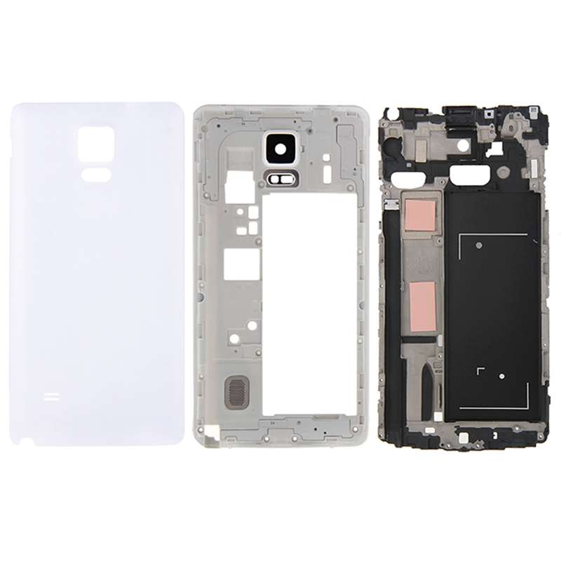 For Galaxy Note 4 / N910F Full Housing Cover (Front Housing LCD Frame Bezel Plate + Middle Frame Bez