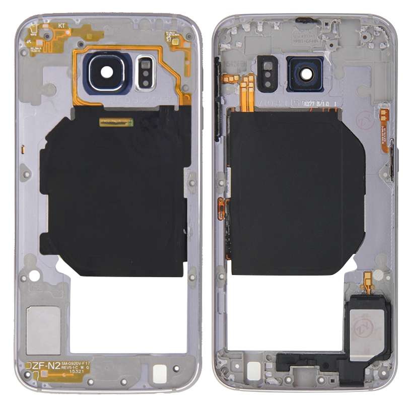 For Galaxy S6 / G920F Back Plate Housing Camera Lens Panel with Side Keys and Speaker Ringer Buzzer