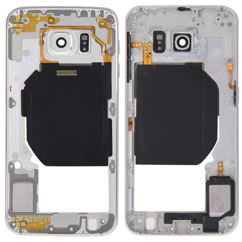 For Galaxy S6 / G920F Back Plate Housing Camera Lens Panel with Side Keys and Speaker Ringer Buzzer