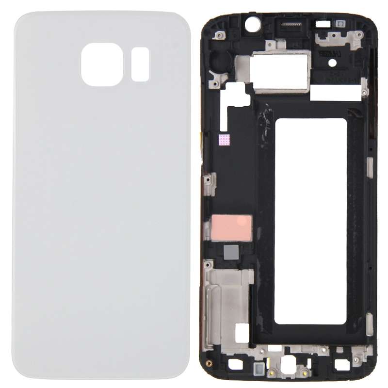 For Galaxy S6 Edge / G925 Full Housing Cover (Front Housing LCD Frame Bezel Plate + Battery Back Cov