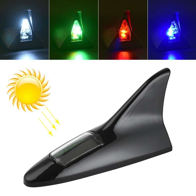 Solar Shark Fin High-positioned Alarm Light(Grey)