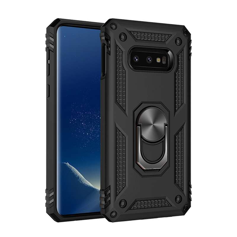 Sergeant Armor Shockproof TPU + PC Protective Case for Galaxy S10e, with 360 Degree Rotation Holder(