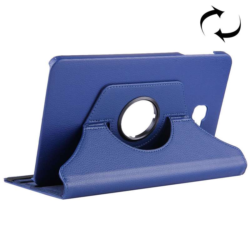 For Galaxy Tab A 10.1 / T580 Litchi Texture Horizontal Flip 360 Degrees Rotation Leather Case with H