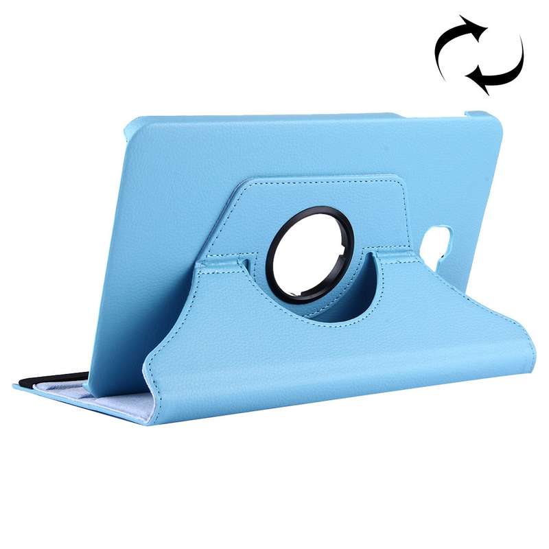 For Galaxy Tab A 10.1 / T580 Litchi Texture Horizontal Flip 360 Degrees Rotation Leather Case with H