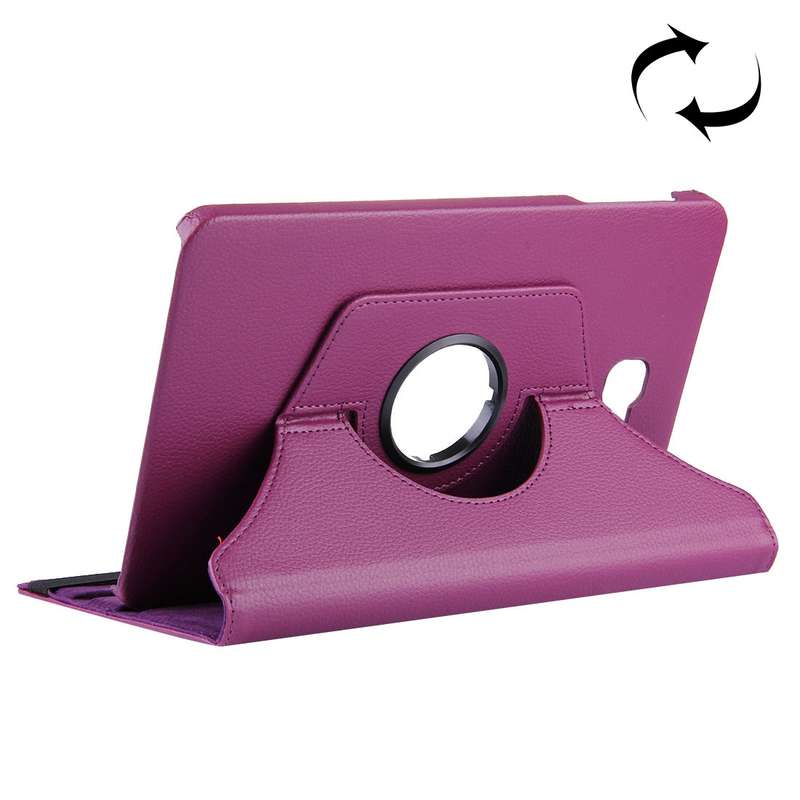For Galaxy Tab A 10.1 / T580 Litchi Texture Horizontal Flip 360 Degrees Rotation Leather Case with H