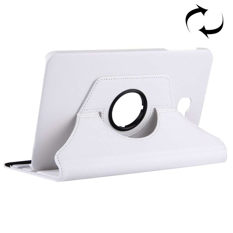 For Galaxy Tab A 10.1 / T580 Litchi Texture Horizontal Flip 360 Degrees Rotation Leather Case with H