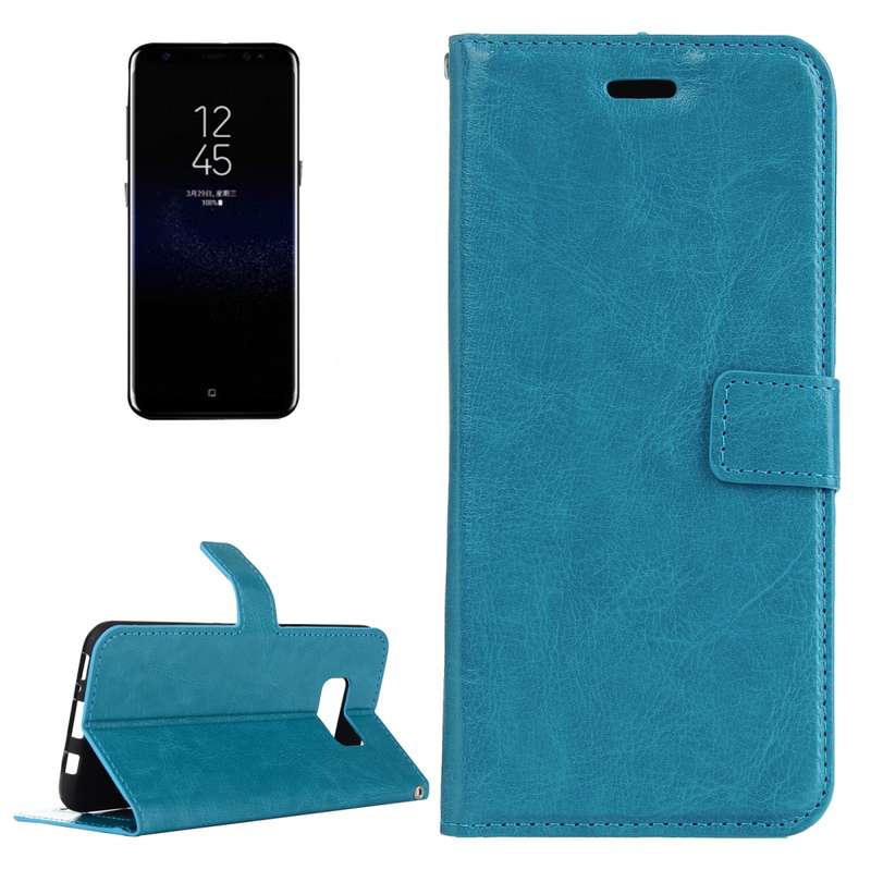 For Galaxy S8 Retro Crazy Horse Texture Horizontal Flip Leather Case with Holder & Card Slots & Wall