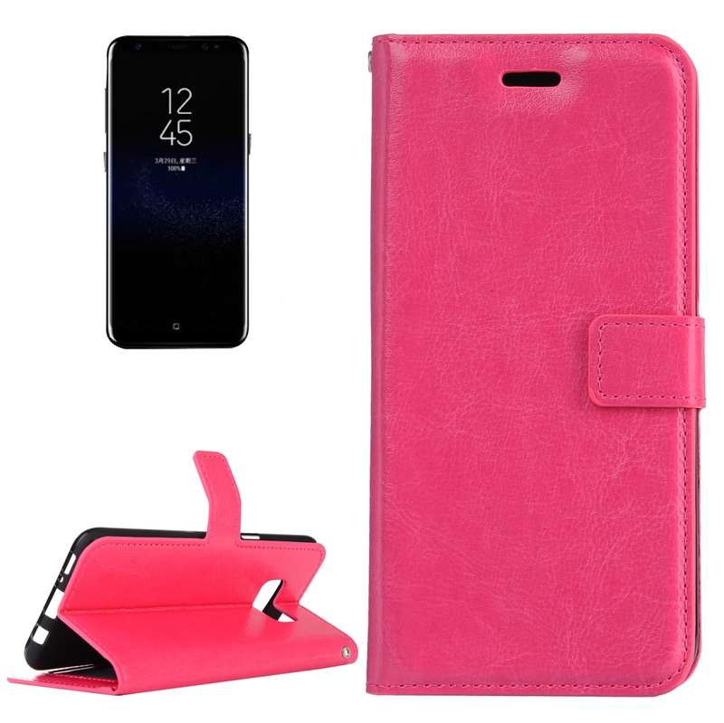 For Galaxy S8 Retro Crazy Horse Texture Horizontal Flip Leather Case with Holder & Card Slots & Wall