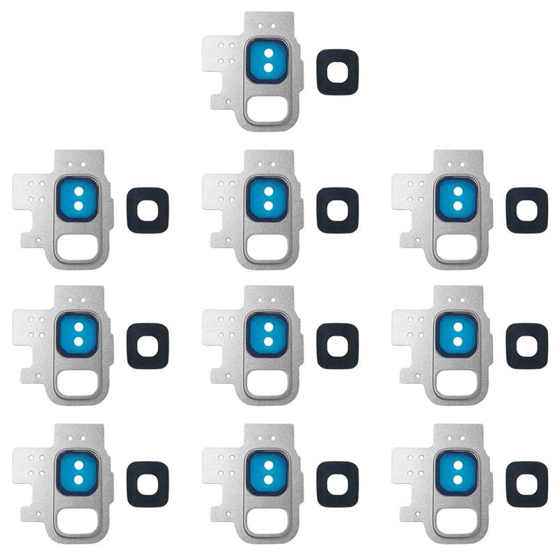 For Galaxy S9 / G9600 10pcs Camera Lens Cover(Grey)