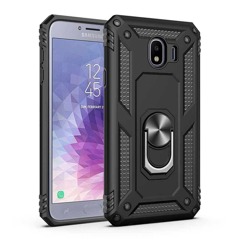Sergeant Armor Shockproof TPU + PC Protective Case for Galaxy J4 2018, with 360 Degree Rotation Hold