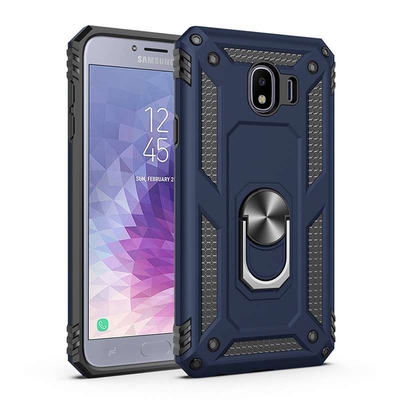 Sergeant Armor Shockproof TPU + PC Protective Case for Galaxy J4 2018, with 360 Degree Rotation Hold