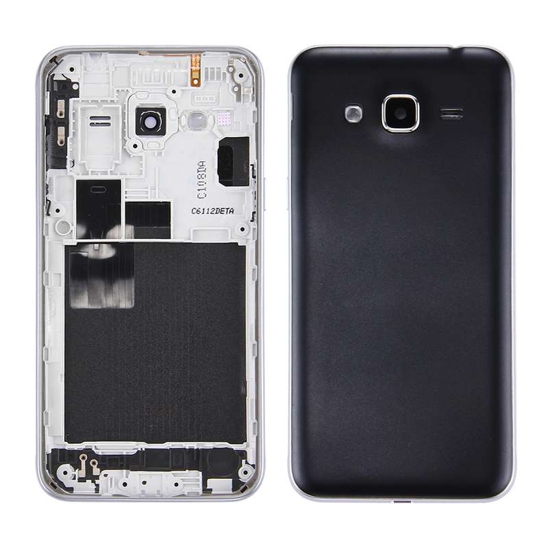 For Galaxy J3 (2016) / J320 (Double card version) Battery Back Cover + Middle Frame Bezel (Gold)