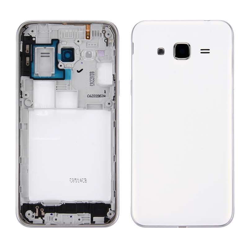 For Galaxy J3 (2016) / J320 (Double card version) Battery Back Cover + Middle Frame Bezel (Gold)