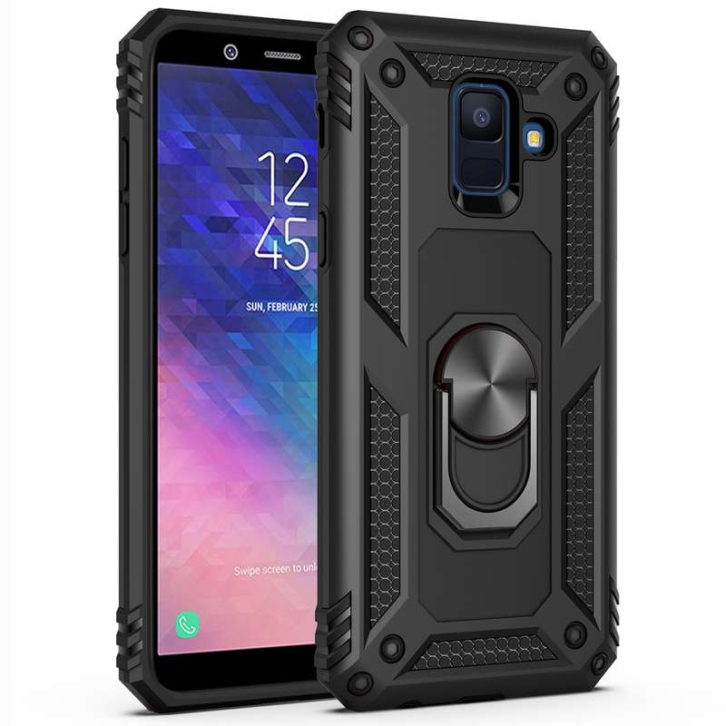 Armor Shockproof TPU + PC Protective Case for Galaxy A6 (2018), with 360 Degree Rotation Holder (Ros