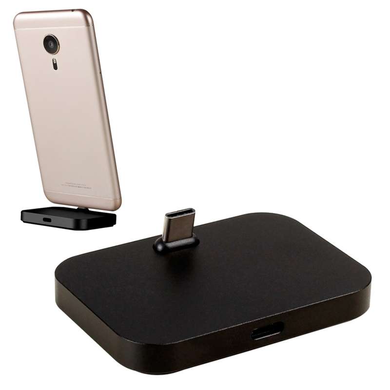 USB-C / Type-C Aluminum Alloy Desktop Station Dock Charger(Grey)
