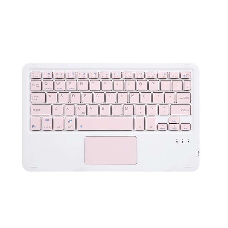HB119B 10 inch Universal Tablet Wireless Bluetooth Keyboard with Touch Panel (Black)