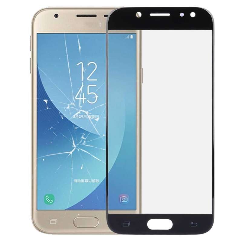 For Galaxy J3 (2017) / J330 Front Screen Outer Glass Lens (Gold)