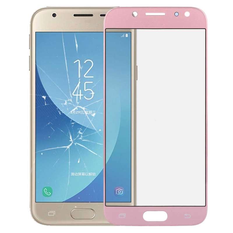 For Galaxy J3 (2017) / J330 Front Screen Outer Glass Lens (Gold)