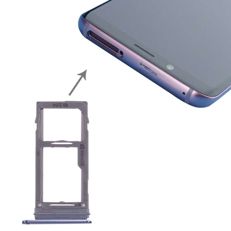 For Galaxy S9+ / S9 SIM & Micro SD Card Tray (Black)