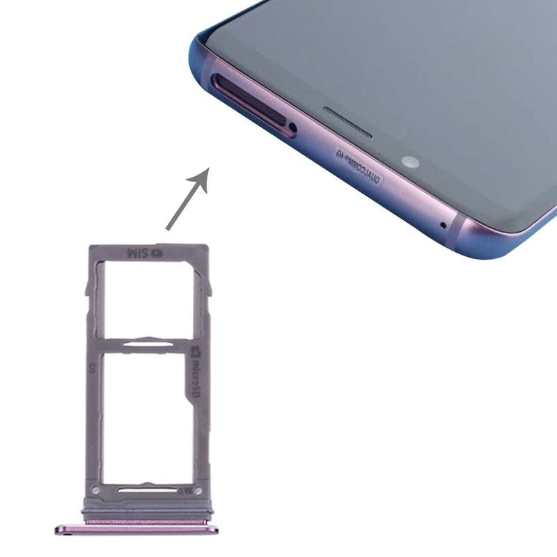 For Galaxy S9+ / S9 SIM & Micro SD Card Tray (Black)