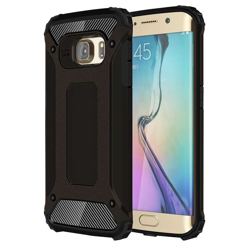 For Galaxy S6 Edge / G925 Tough Armor TPU + PC Combination Case (Grey)