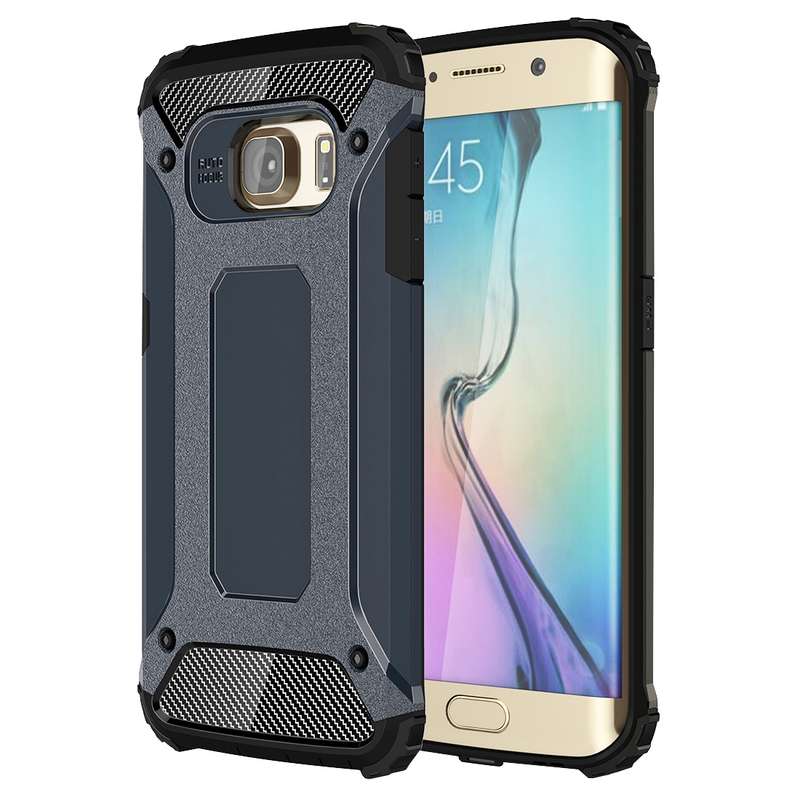 For Galaxy S6 Edge / G925 Tough Armor TPU + PC Combination Case (Grey)