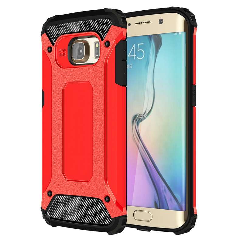 For Galaxy S6 Edge / G925 Tough Armor TPU + PC Combination Case (Grey)