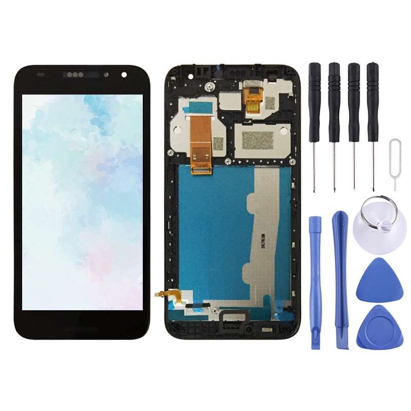 OEM LCD Screen for Alcatel A3 5046 / 5046D / 5046X / OT5046 Digitizer Full Assembly with Frame (Blac
