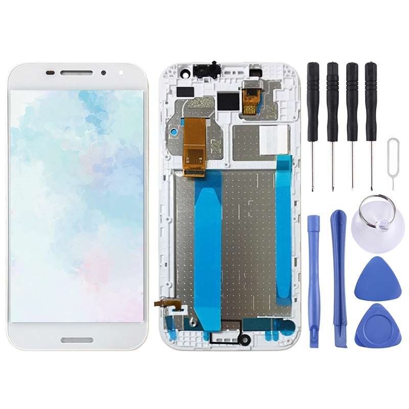 OEM LCD Screen for Vodafone Smart N8 VFD610 Digitizer Full Assembly with FrameWhite)