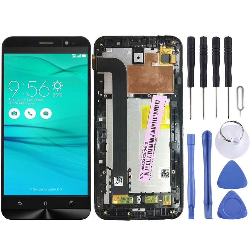 OEM LCD Screen for Asus Zenfone GO ZB552KL X007D Digitizer Full Assembly with FrameBlack)