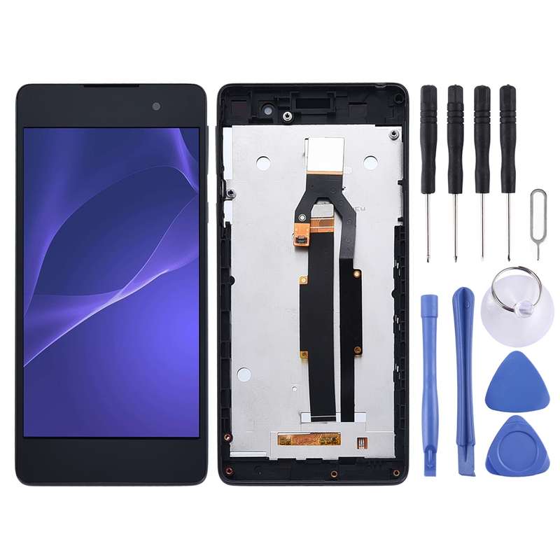OEM LCD Screen for Sony Xperia E5 F3311 F3313 Digitizer Full Assembly with Frame(Black)